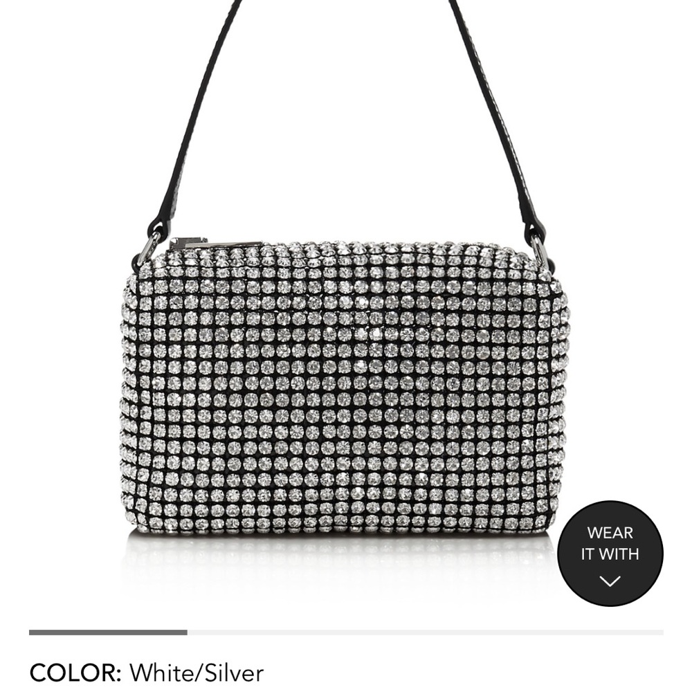 Alexander wang rhinestone  Silver and White Women's Bag